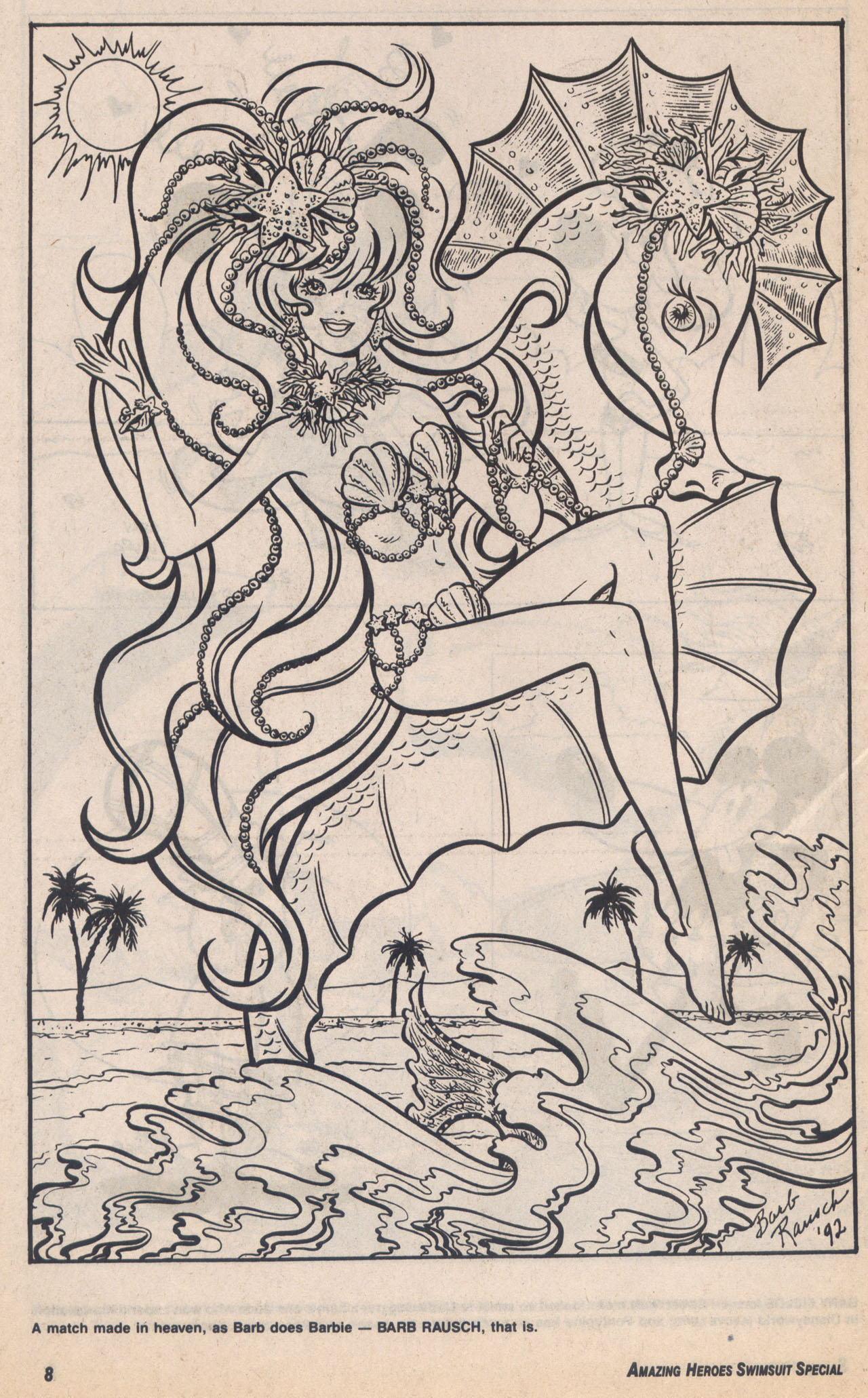Amazing Heroes Swimsuit 1992 page 8 full