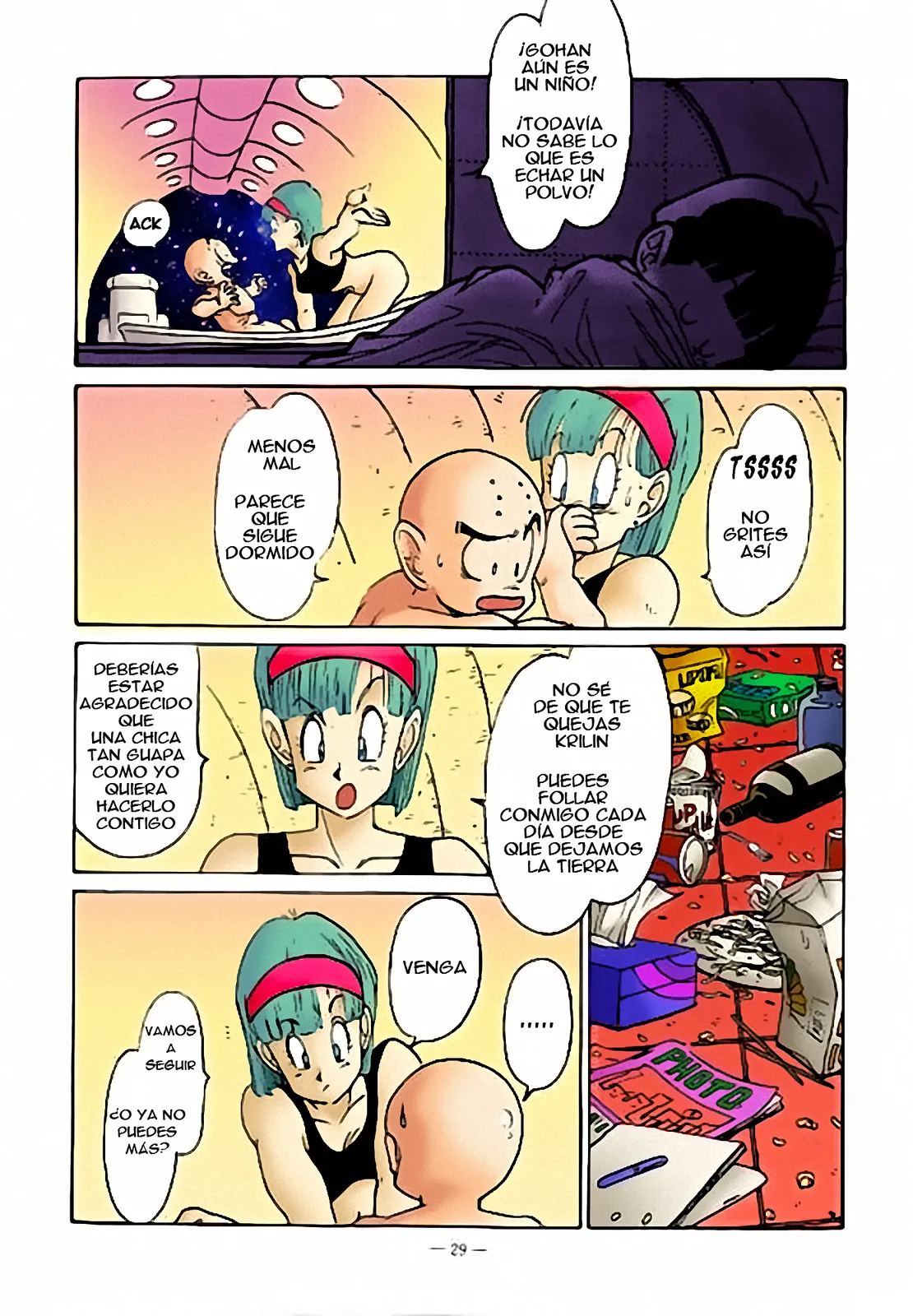Aim at Planet Namek! Colorized / ¡En Camino al Planeta Namek! page 5 full