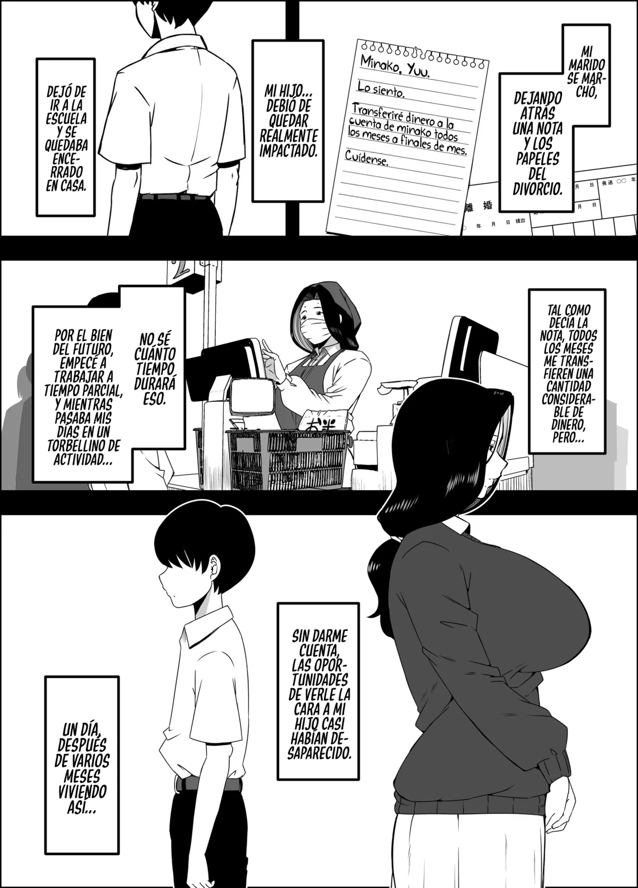 Musuko no Okagede, SEX ga Daisuki ni Naremashita 1｜Gracias a Mi Hijo, Pude Llegar a Amar el Sexo Capítulo 1 page 4 full