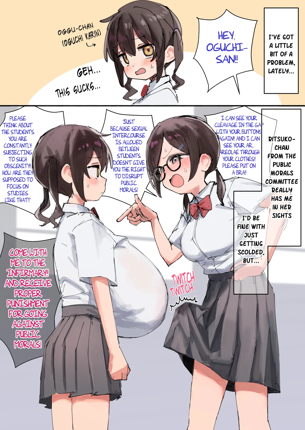 Oggu-chan to Futanari Fuukiiin-chan Paizuri page 1 full