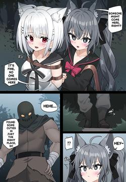 Manuka and Karin get kidnapped in the forest ENG+JP