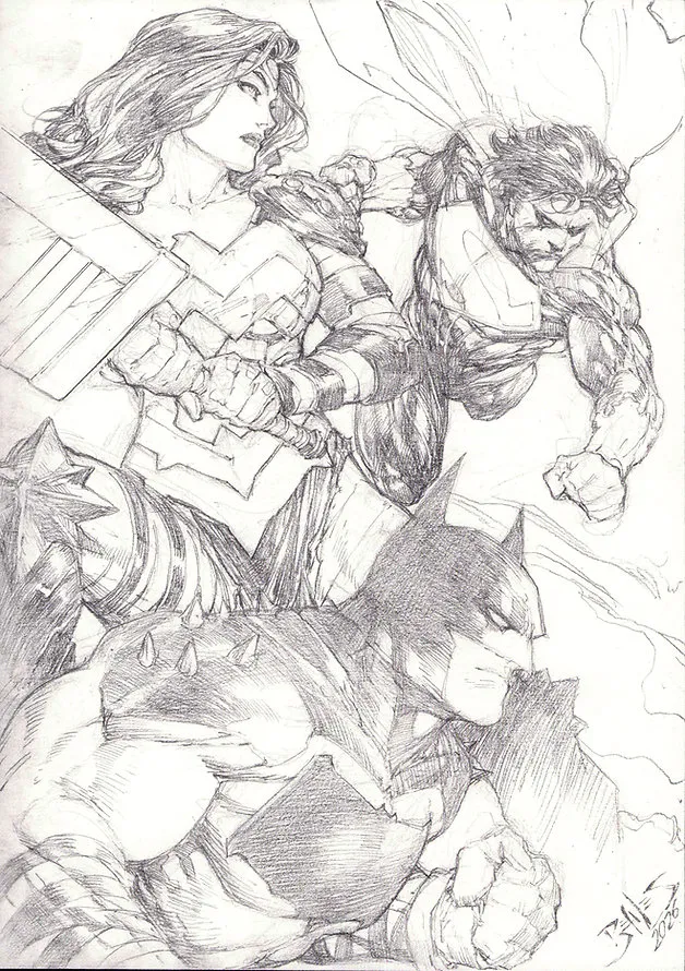 Ed Benes Original Art page 4 full