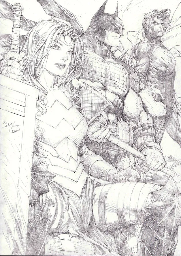 Ed Benes Original Art page 5 full