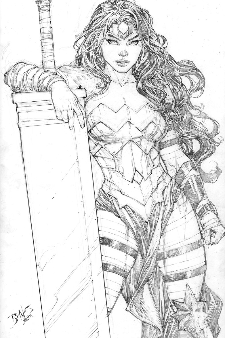Ed Benes Original Art page 8 full