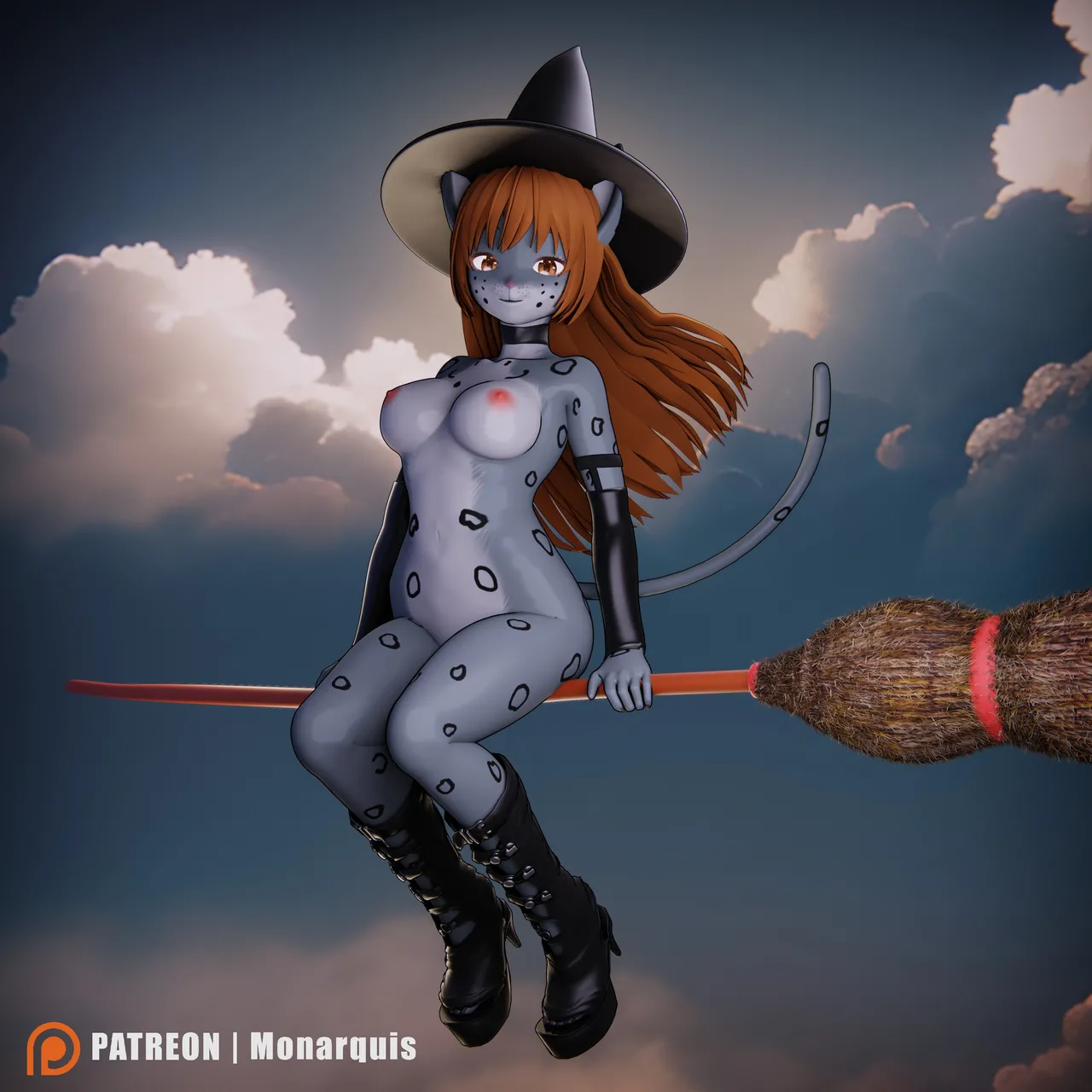 Flying on her broom page 7 full