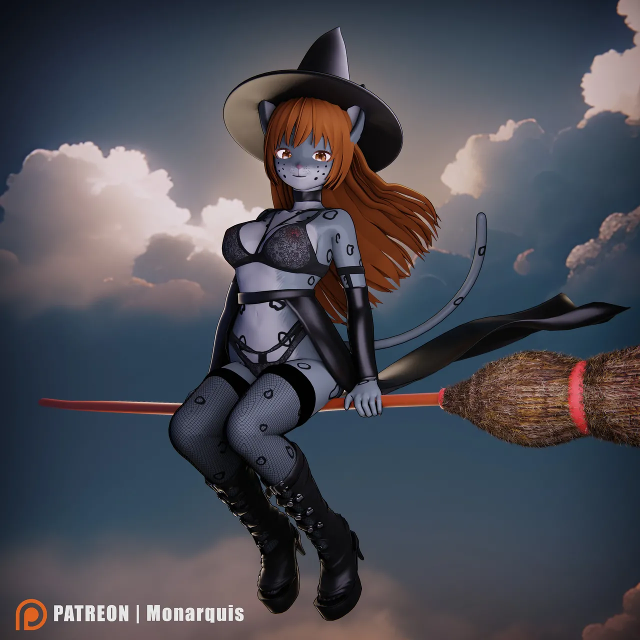 Flying on her broom page 8 full