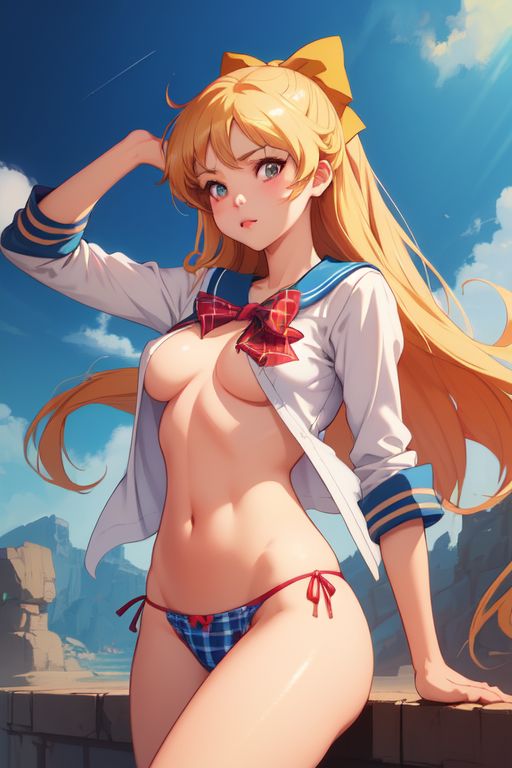 Sailor Venus Topless Tease &amp; Open Shirt page 1 full