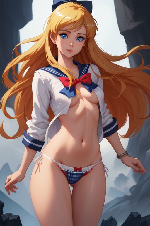 Sailor Venus Topless Tease &amp; Open Shirt page 8 full