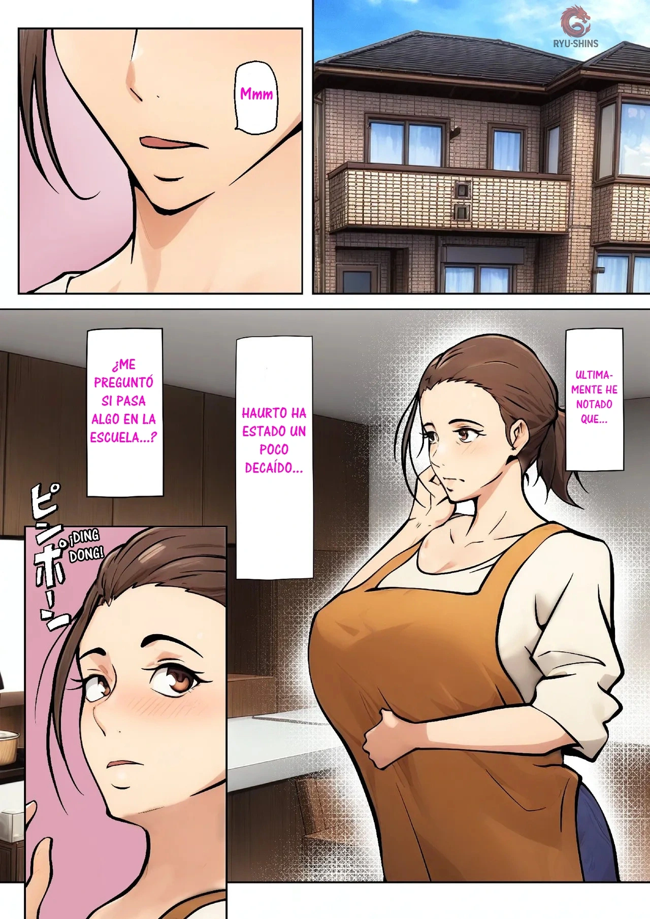 Musuko no Tomodachi to no Giji Renai｜Un Romance Ficticio con el Amigo de mi Hijo page 2 full