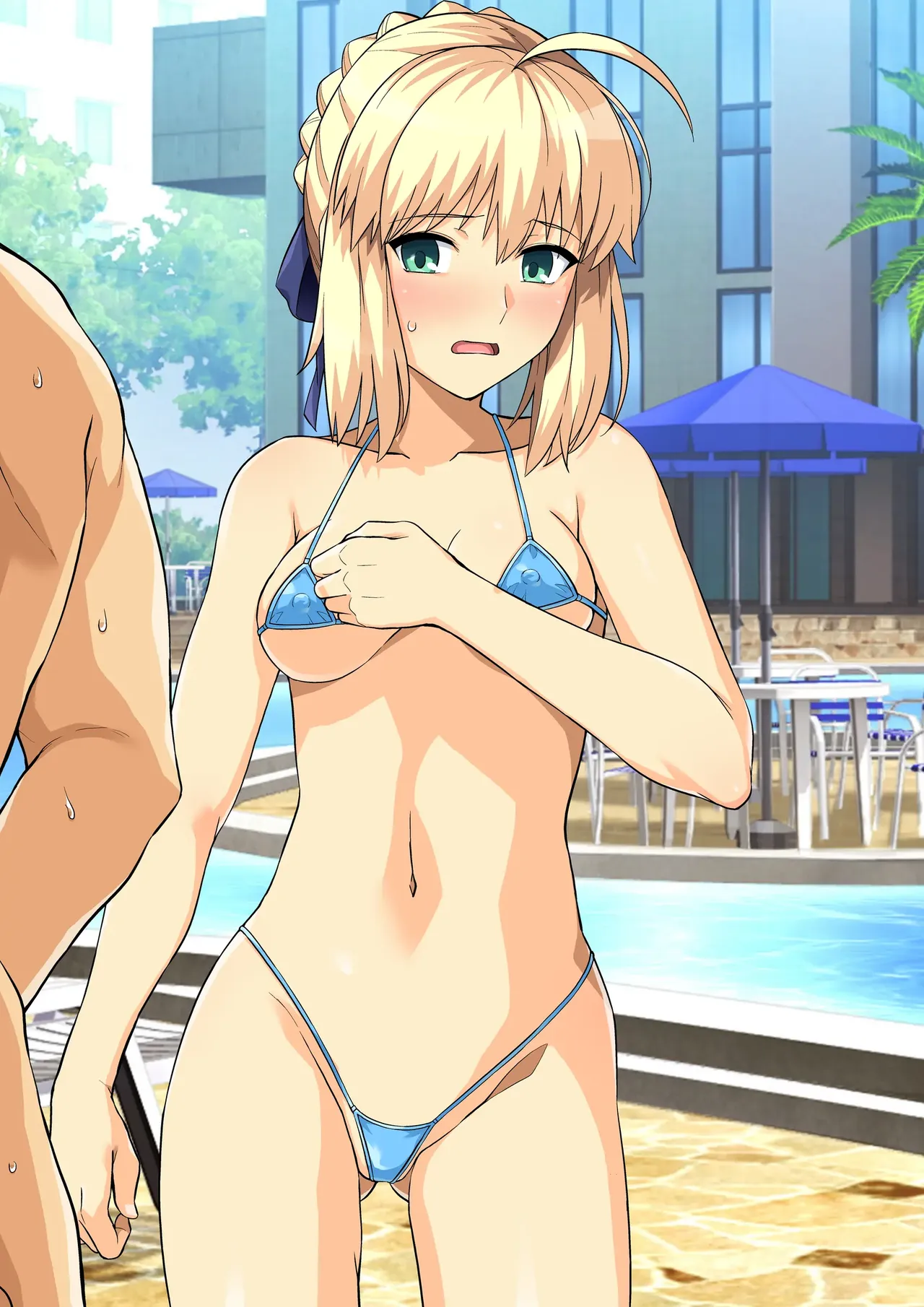 Saber-san, Taworu Ichimai Otokoyu E  |  세이버 , 타올 한 장으로 남탕에 page 3 full