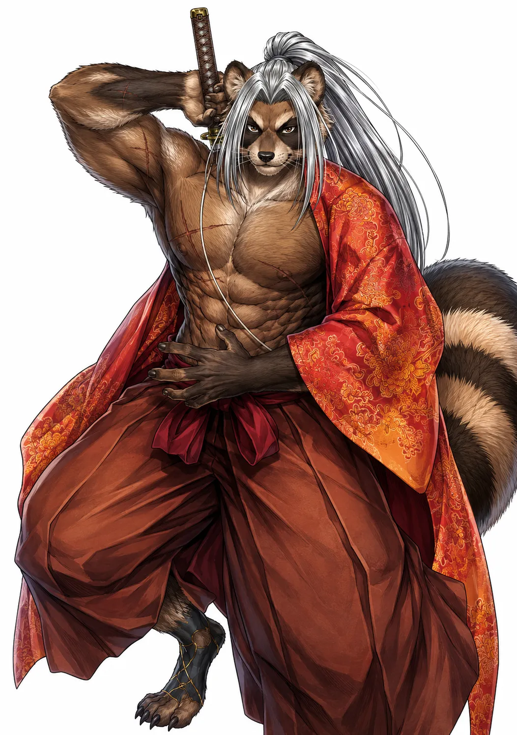 Poseidon and Sasaki Kojiro as Cheetah and Tanuki Furries Edits page 2 full
