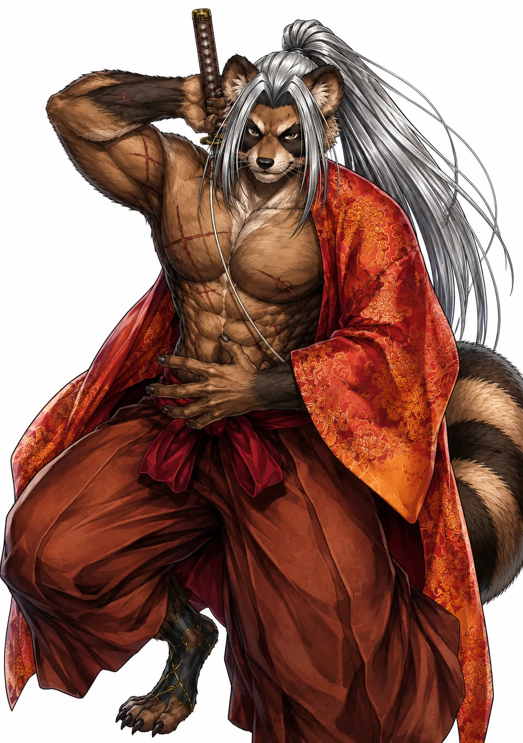 Poseidon and Sasaki Kojiro as Cheetah and Tanuki Furries Edits page 4 full