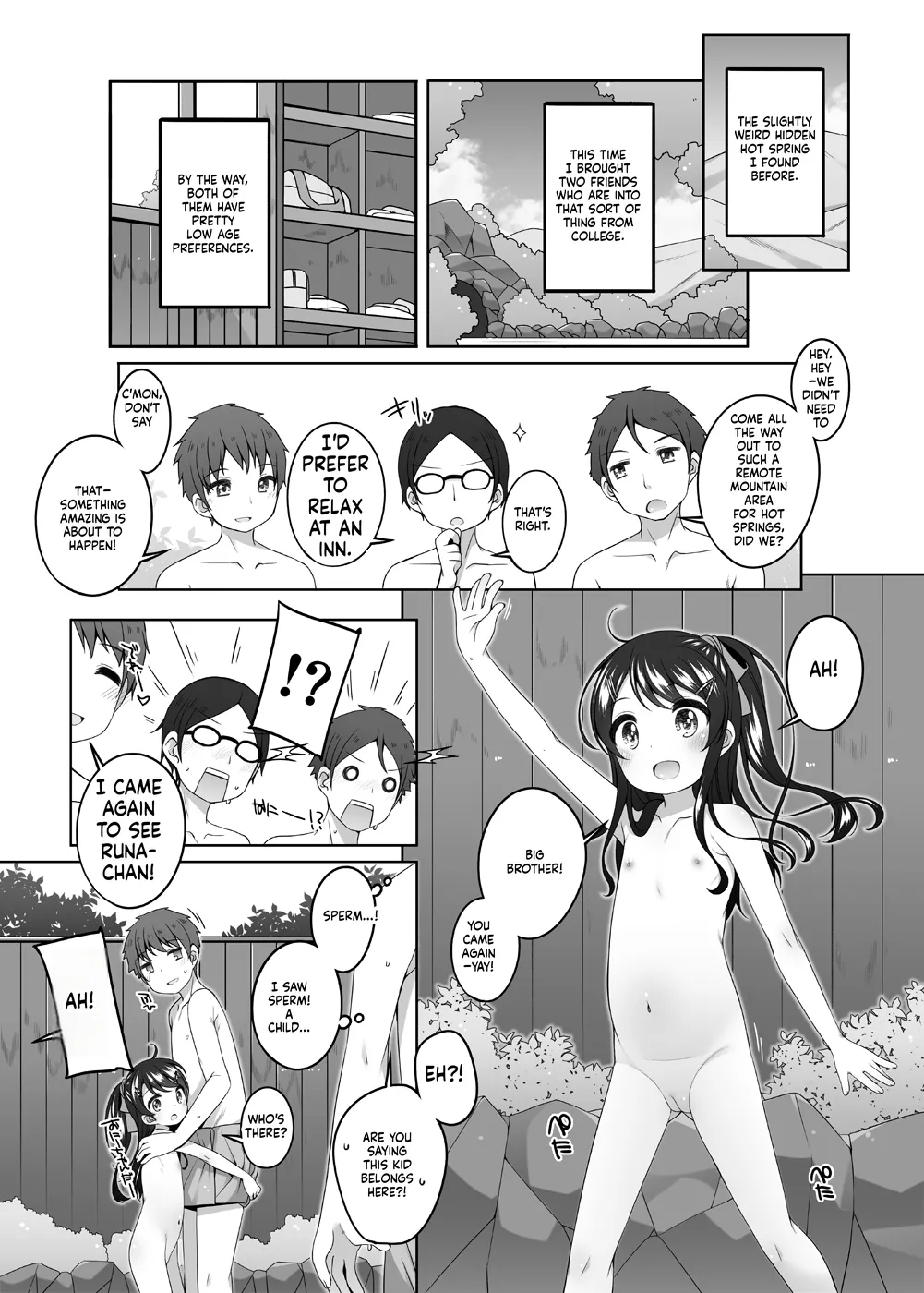 Kodomo Onsen - Yuna &amp; Koharu &amp; Eriko-chan-tachi no Baai - page 3 full