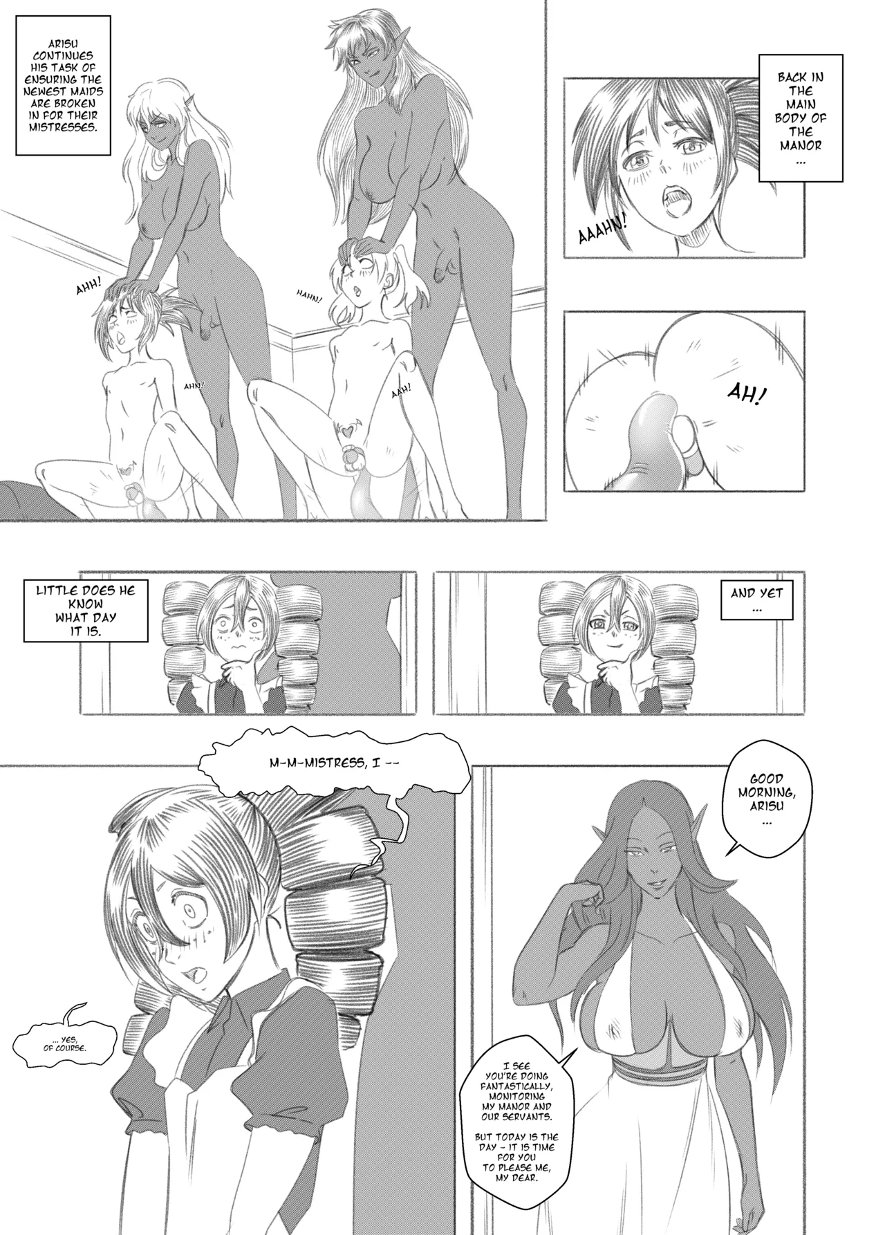 Tomgirl Maid at Dark Elf Manor - page 10 full
