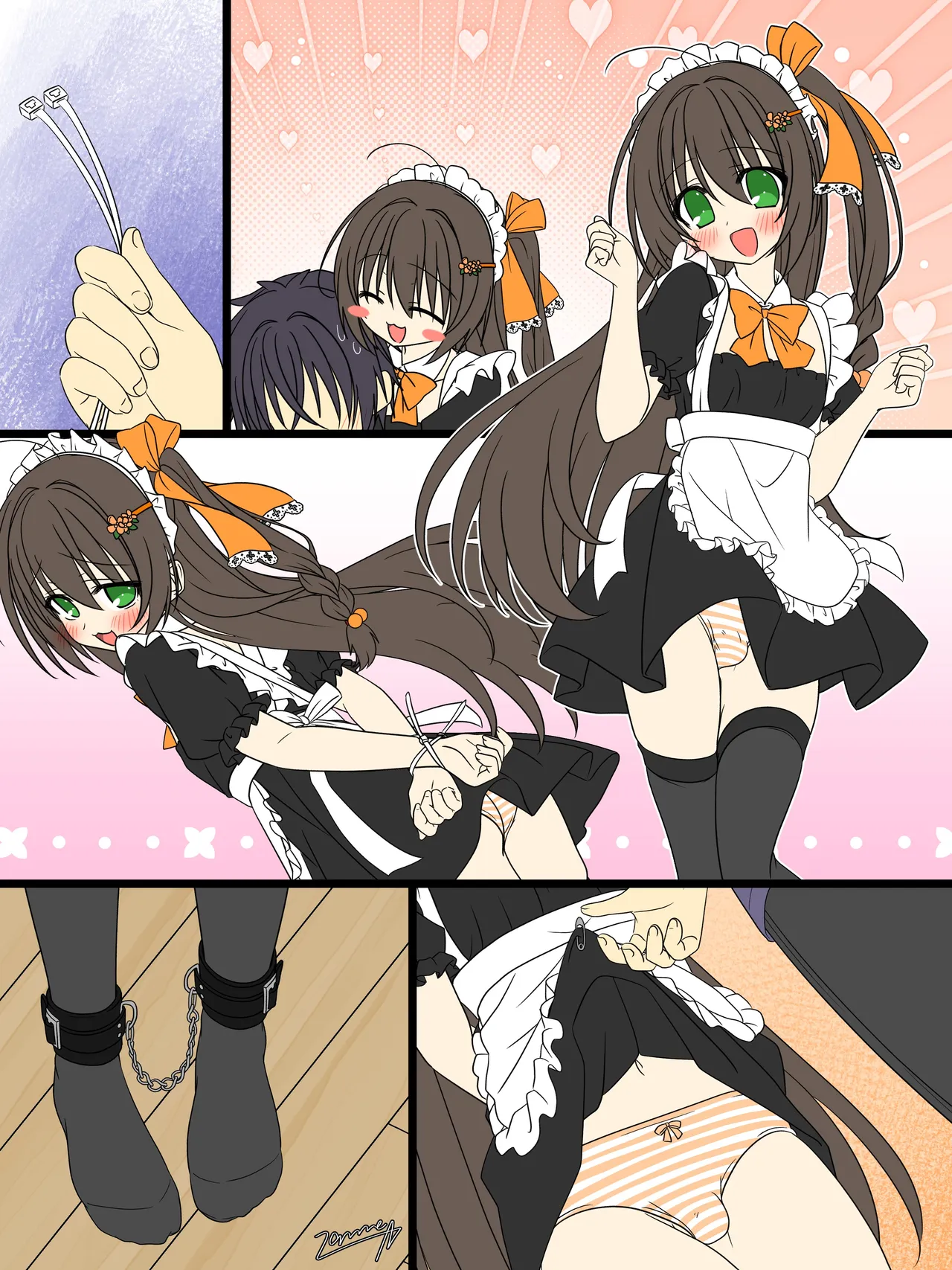 【コミッションR18♂】メイド服あゅちゃん椅子拘束電マ責め 仲見斬音 page 7 full