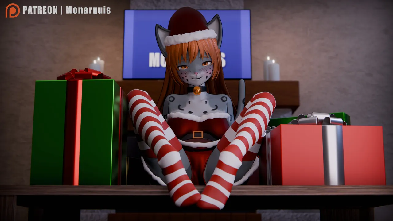 Legs wide open at Christmas page 2 full