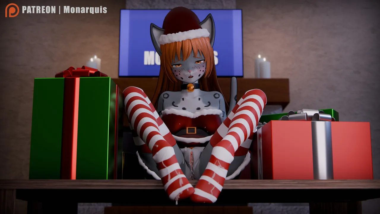 Legs wide open at Christmas page 9 full