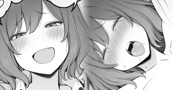 The bratty gyaru kohai who comes to my place every day while in heat - Russian translation cover
