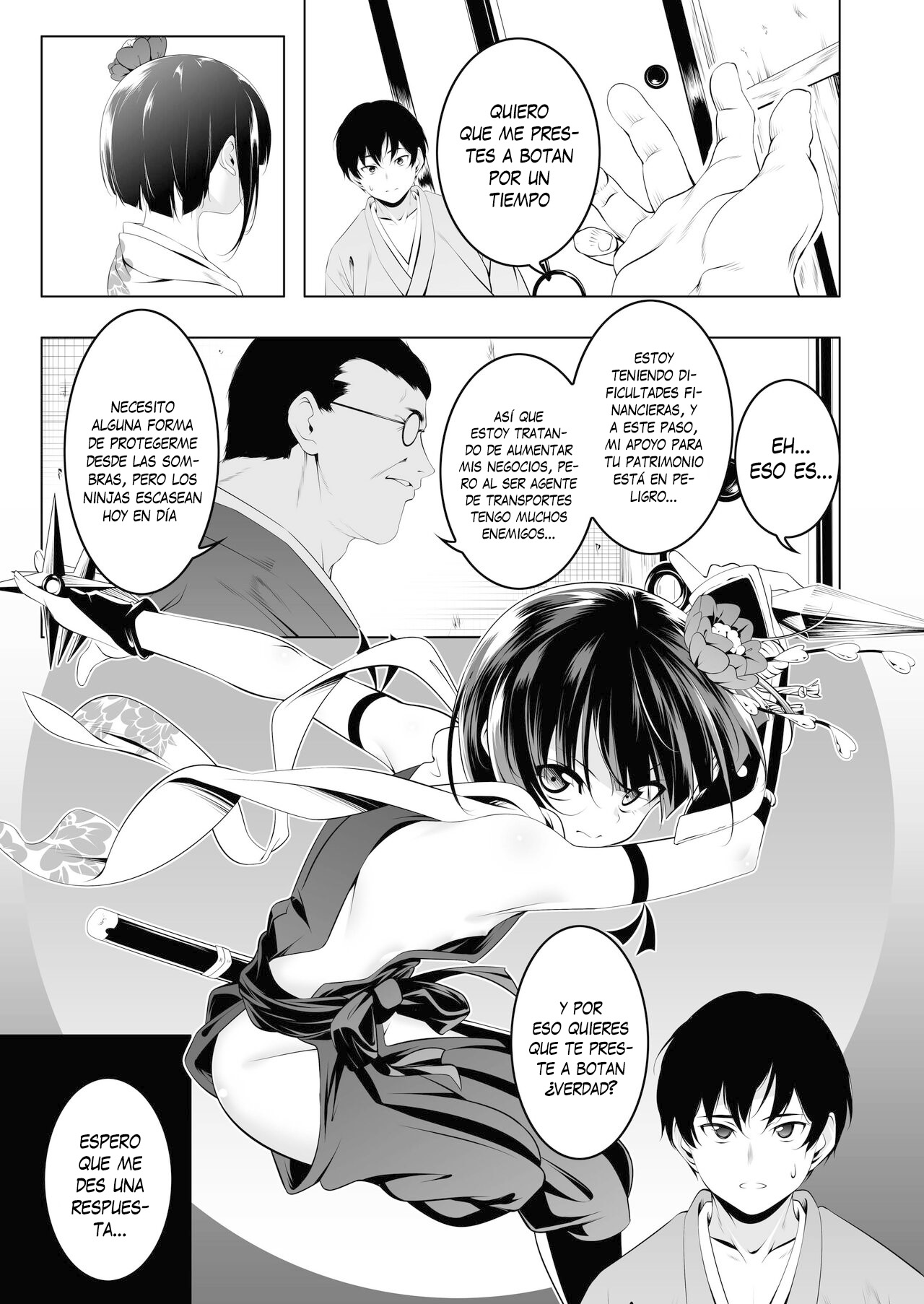 Koushoku no Chuugi Kunoichi Botan | Botan, la kunoichi lujuriosamente leal page 10 full