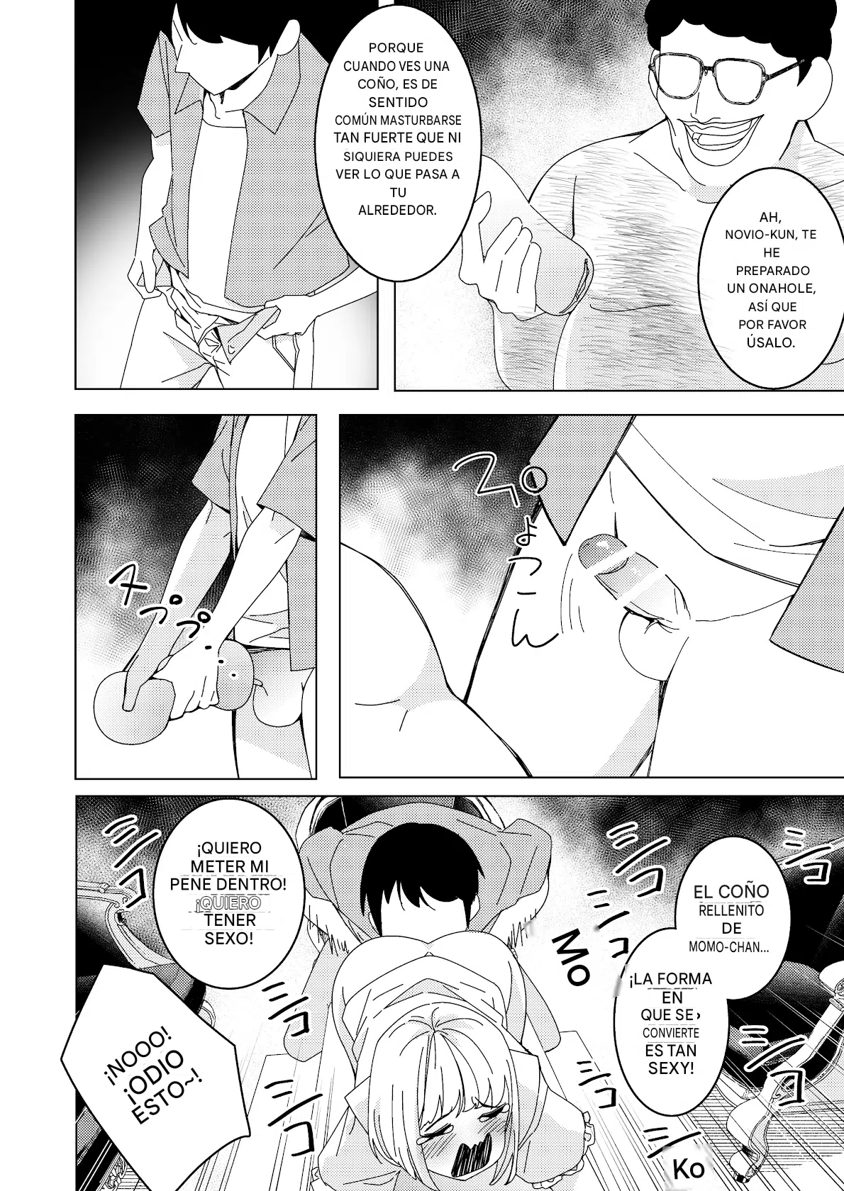 Saimin Appli de! ~Tsukiatte 3-kagetsu Hatsu Ecchi Mokuzen no Couple ni Ecchi no Shikata o Oshiete Mita~ Español page 9 full