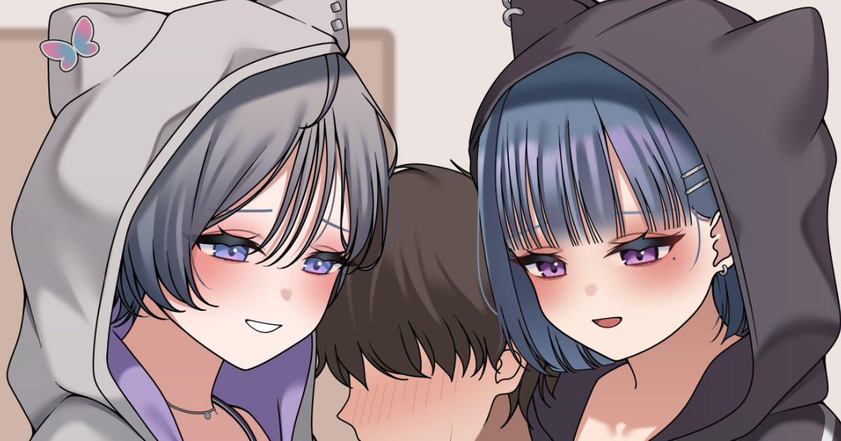 ksr と ksmz お姉ちゃんサンドイッチ♡ page 1 full