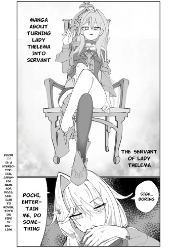 Manga about turning Lady Thelema into servant cover
