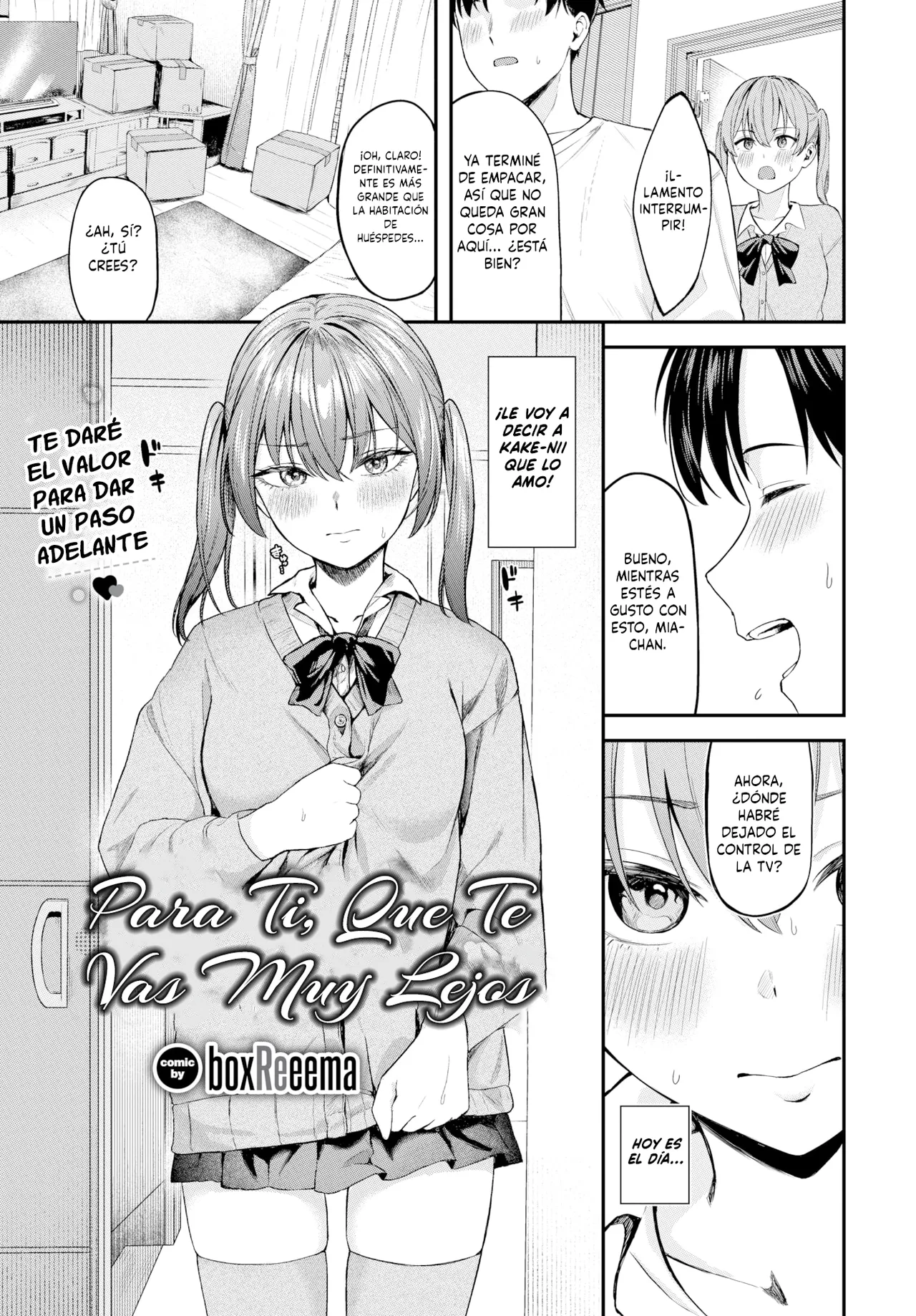 Para Ti, Que Te Vas Muy Lejos page 1 full