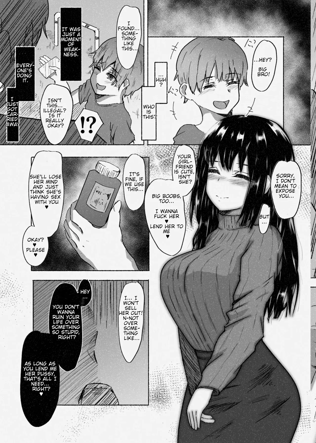Kareshi-mochi ga daisuki na saimin dekachin shota | The Big-Dick Hypno-Shota Who Loves Taken Girls page 3 full