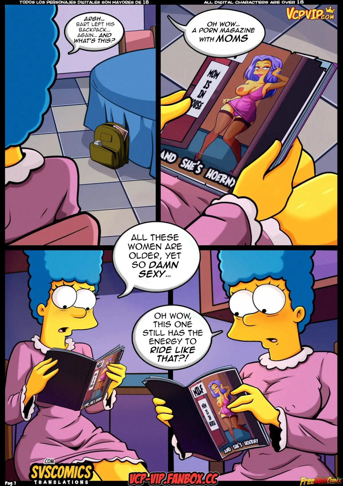 The Simpsons- HORNY MOM MARGE page 8 full