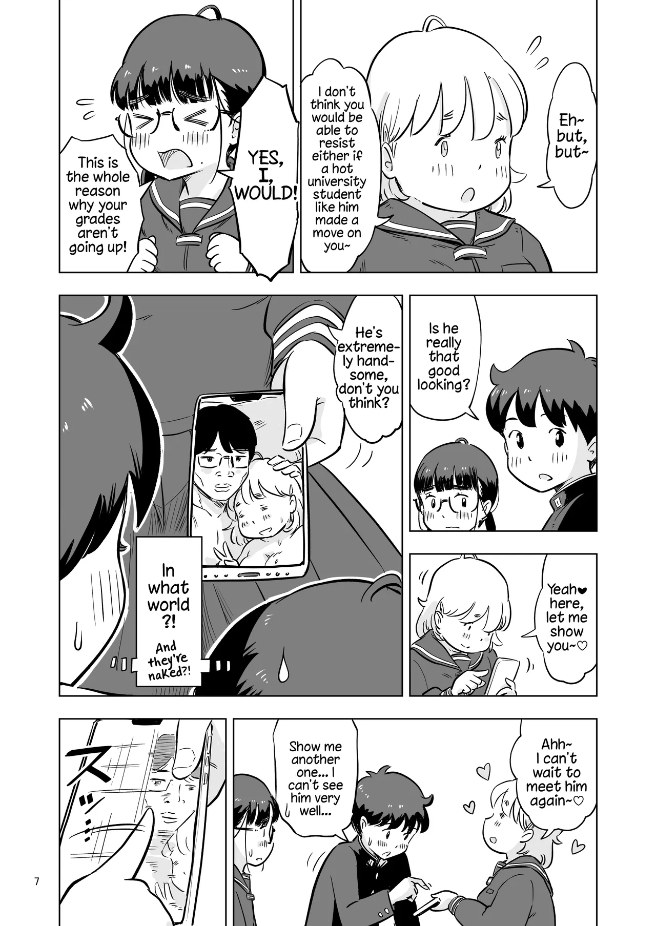 Benkyoukai no Hazudatta no ni... page 7 full