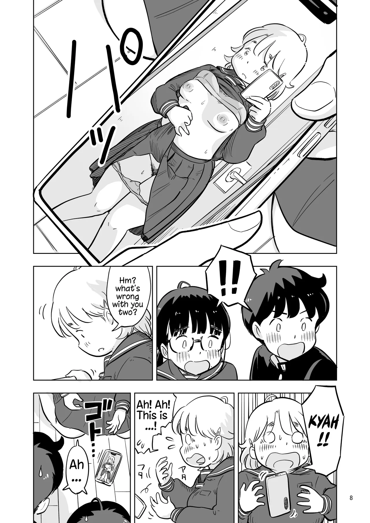 Benkyoukai no Hazudatta no ni... page 8 full