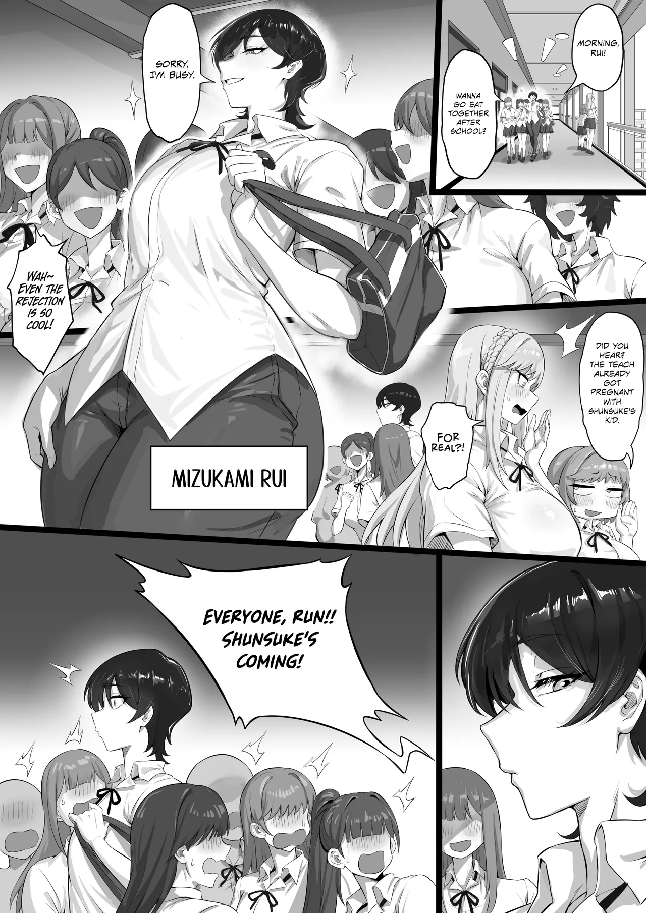 ED Shika Umarenai Shima de Yuiitsu no Zetsurin 3 | On an Island where Everyone is Born Impotent, I am the Sole Stud 3 page 2 full