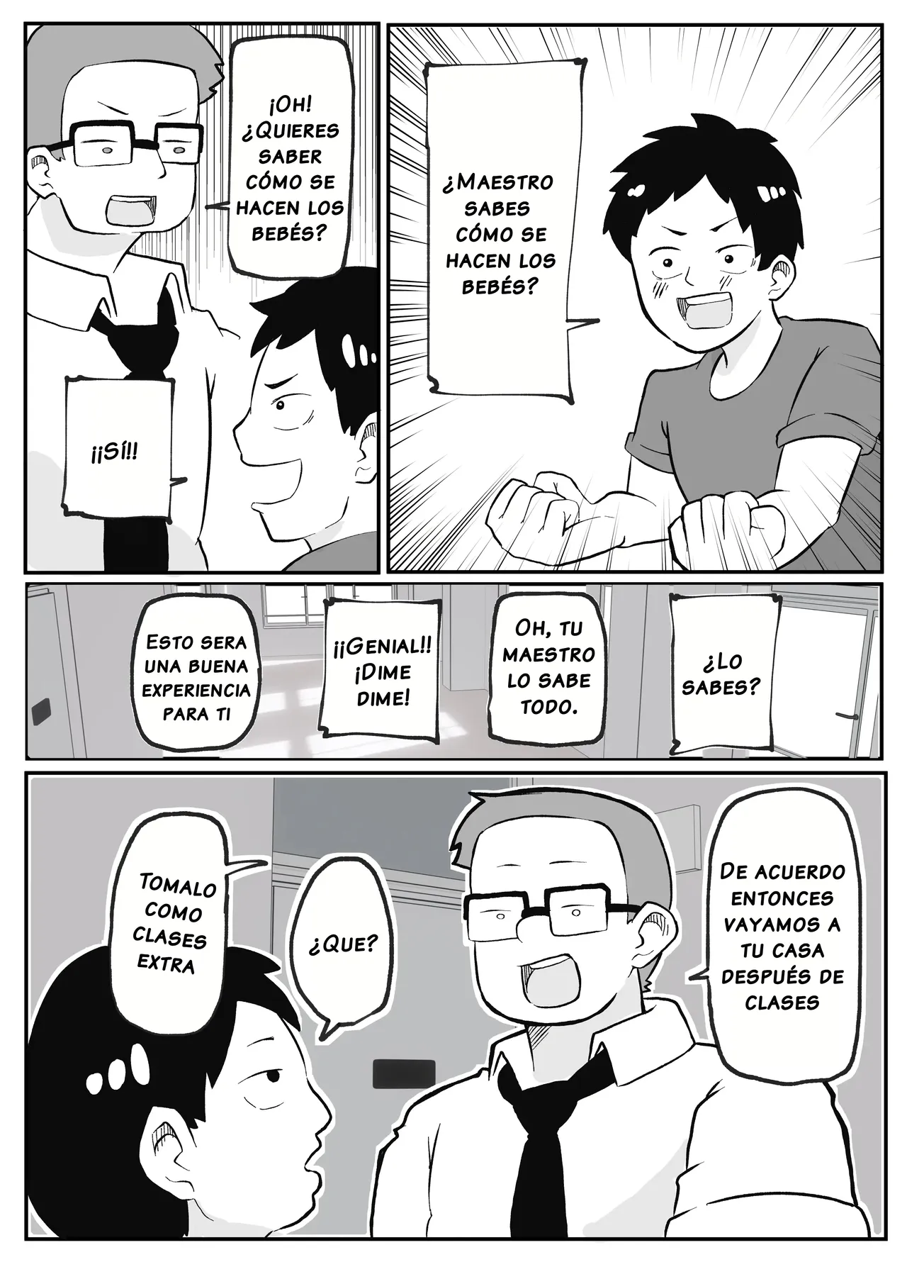Sensei no Kagai Jugyou ~Aka-chan no Tsukurikata~｜La Clase Especial del Maestro ~Cómo Hacer Bebés~ page 3 full
