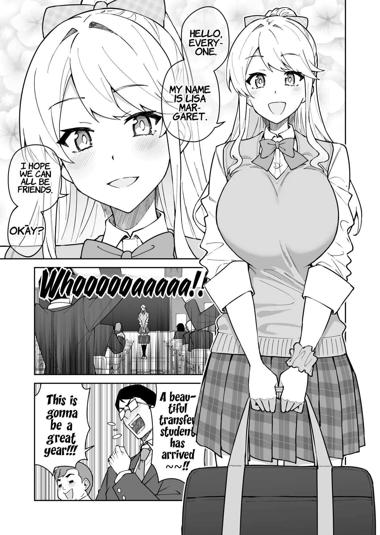 Cross My Heart ~Tsundere Fuuki Iin to Kinpatsu Bishoujo Ryuugakusei~ | Cross My Heart ~The Tsundere Disciplinary Committee Member and the Beautiful Blonde Exchange Student~ page 8 full