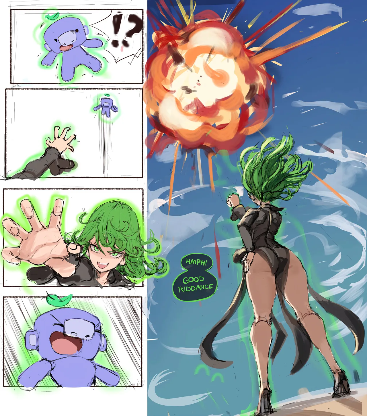 Tatsumaki x Saitama page 3 full