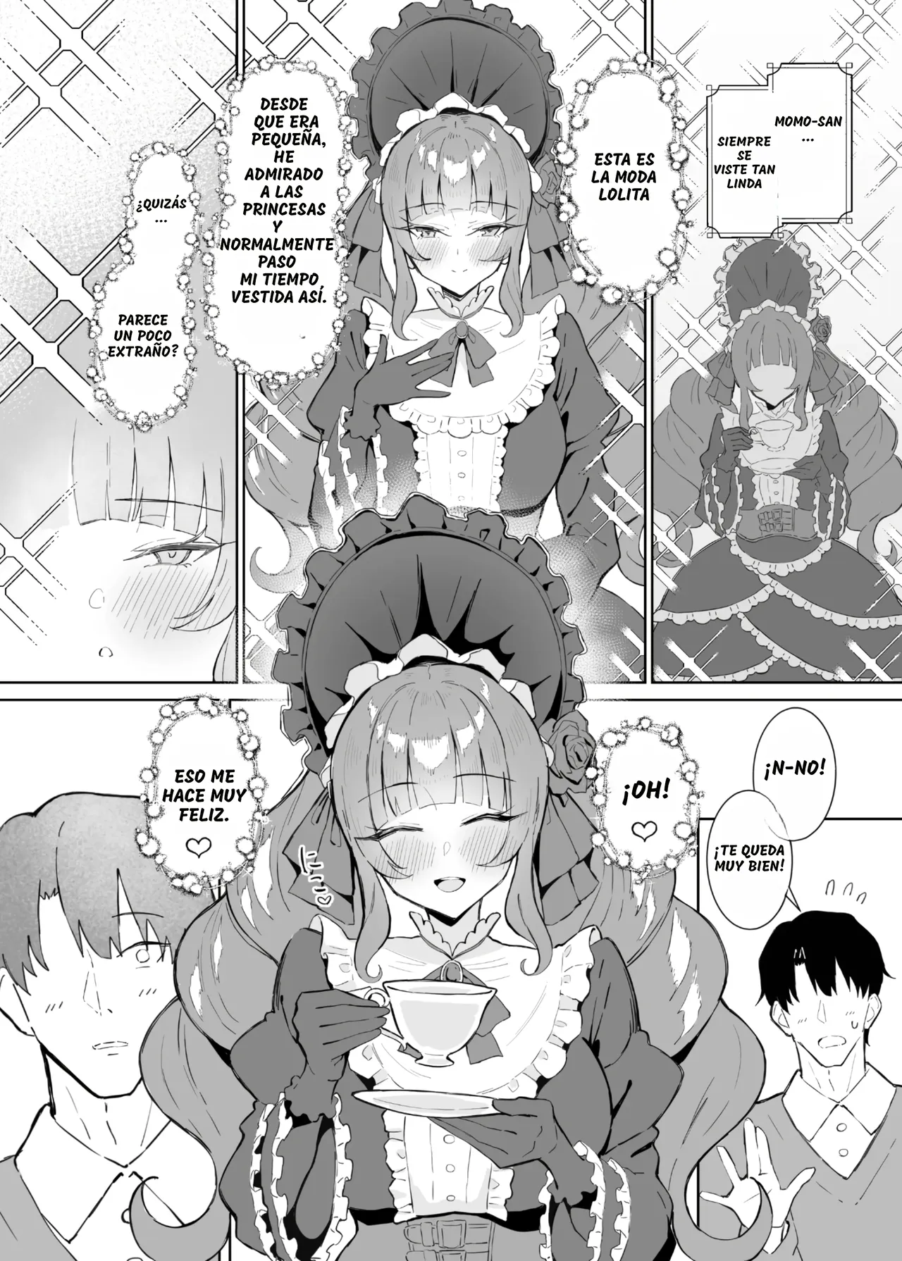 Kanpeki Lolita Fashion Kanojo no Darashinai Karada｜La Figura Desaliñada de la Novia que Viste un Perfectamente de Lolita Gótica page 3 full