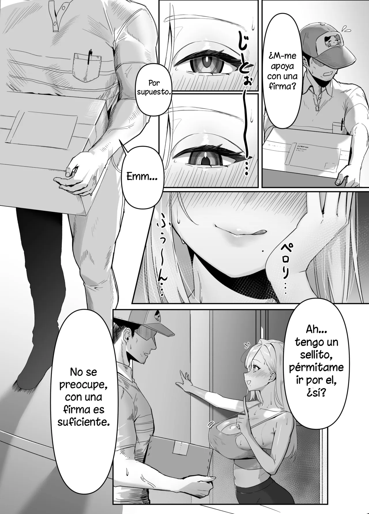 Haitatsusaki no Nagachichi Onee-san ga Ero Sugiru｜La chica tetona que salió a recbir su pedido estaba bien sexy page 4 full