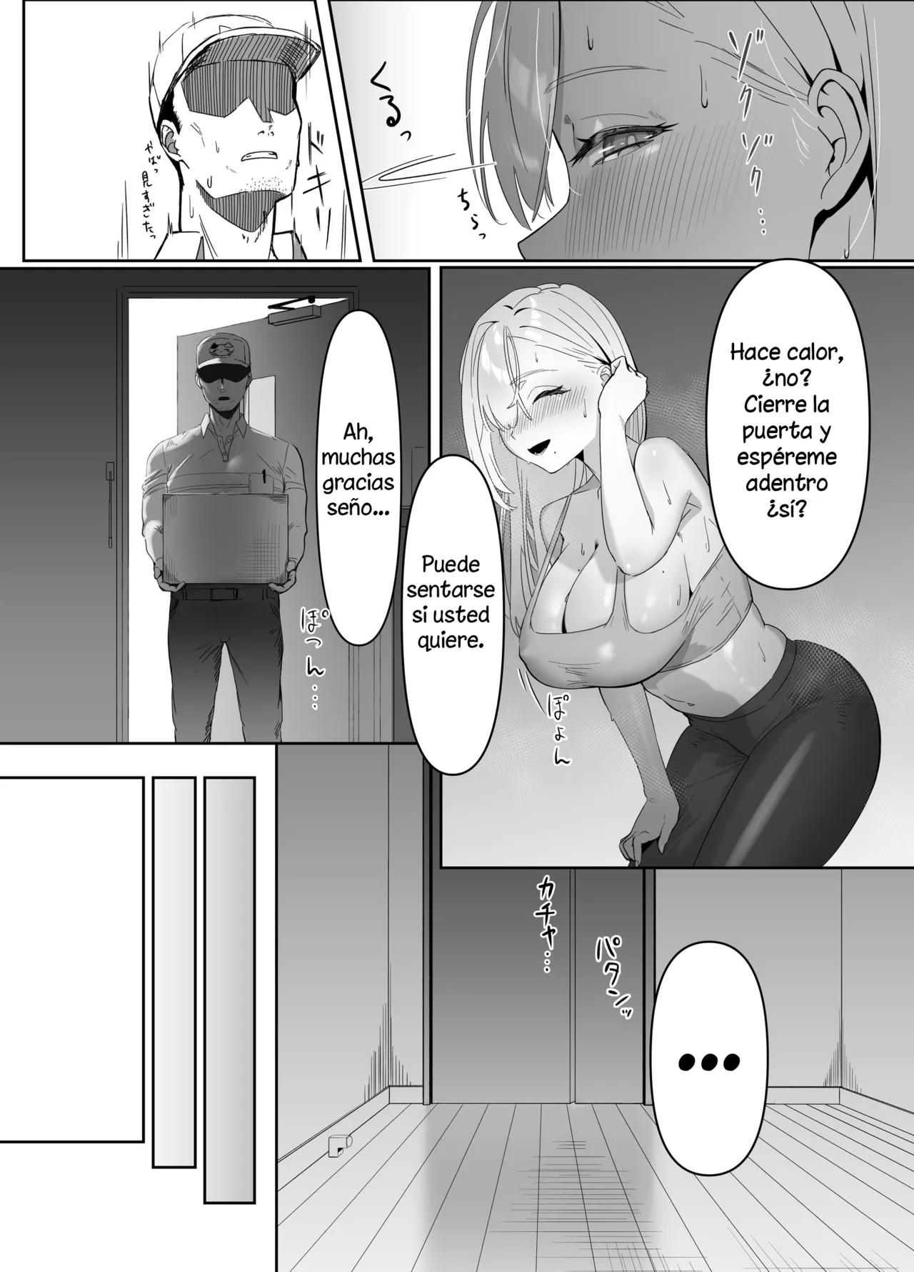 Haitatsusaki no Nagachichi Onee-san ga Ero Sugiru｜La chica tetona que salió a recbir su pedido estaba bien sexy page 6 full