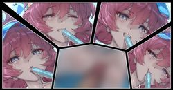 水着イロハちゃんがサンダルを脱いで足コキをしてくれたり