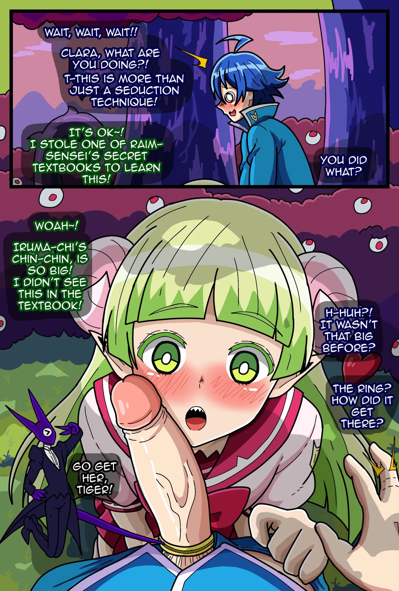 Clara used her sneaky seduction tactics on Iruma! page 2 full