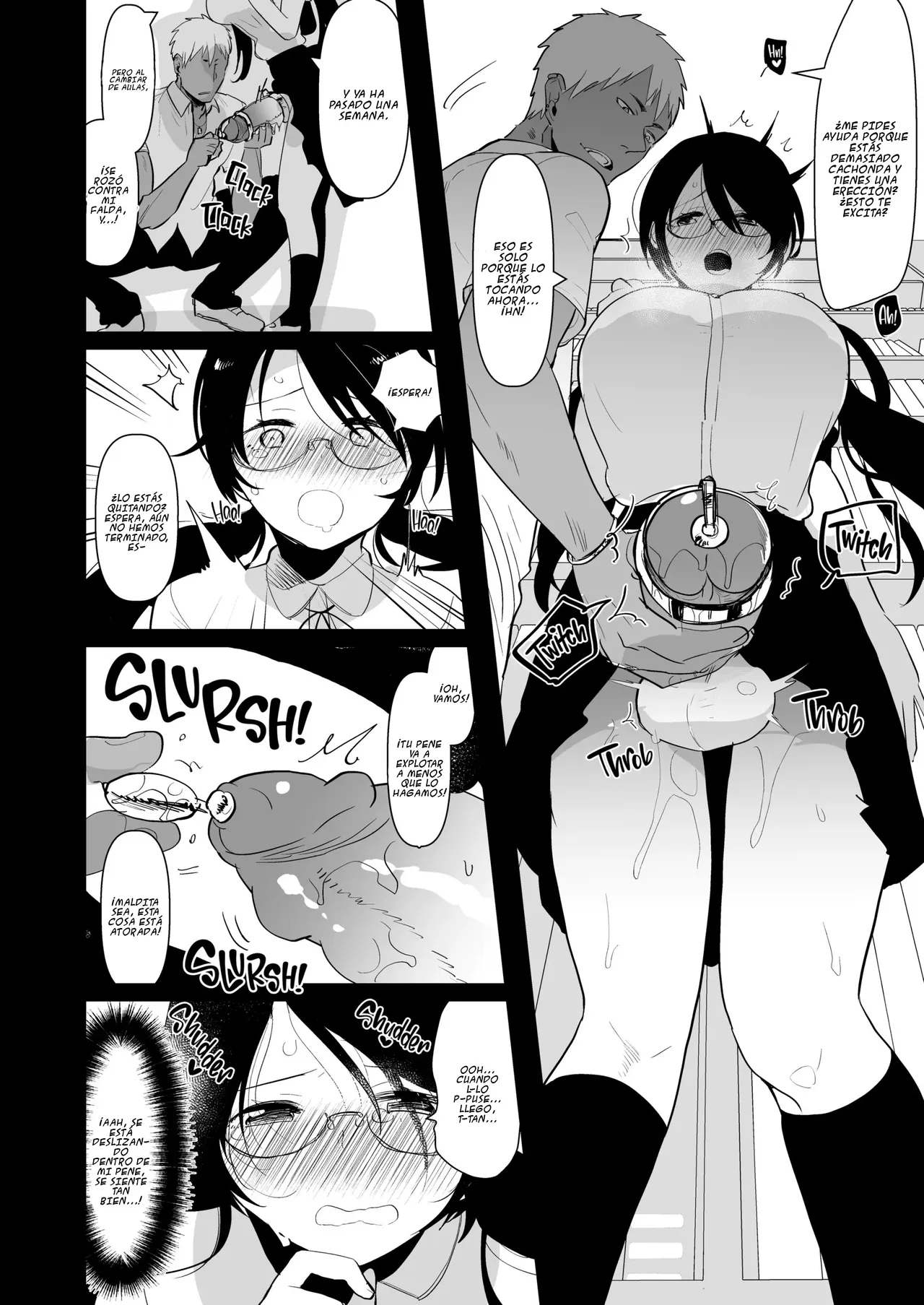 Yarichin  no Ore ga Jimi de Otonashii Kanojo  no Futanari Dekachin ni Dohamari Shiteru Hanashi page 7 full