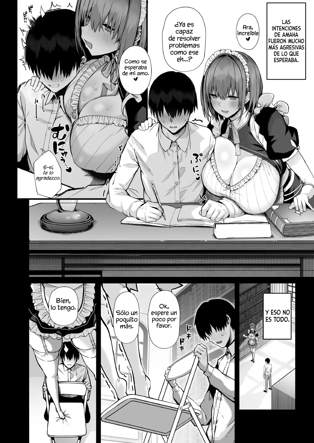Love Maid -Yasashikute Amaama na Kyonyuu Ero Maid San to SEX Shimakuru Ohanashi-｜Love Maid -La hstoria de cómo tuve mucho sexo con mi mexy súper amante maid de grandes tetas- page 10 full