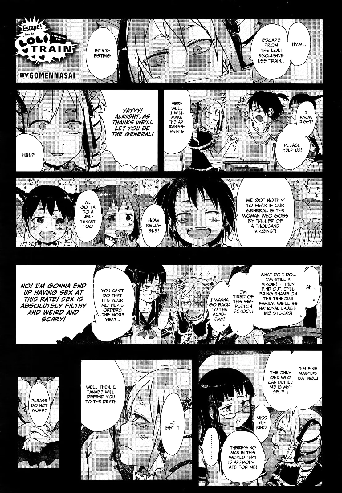 Dasshutsu! Chibikko Senyou Sharyou Zenpen / Escape From The Loli Train! Chapter 2 page 1 full