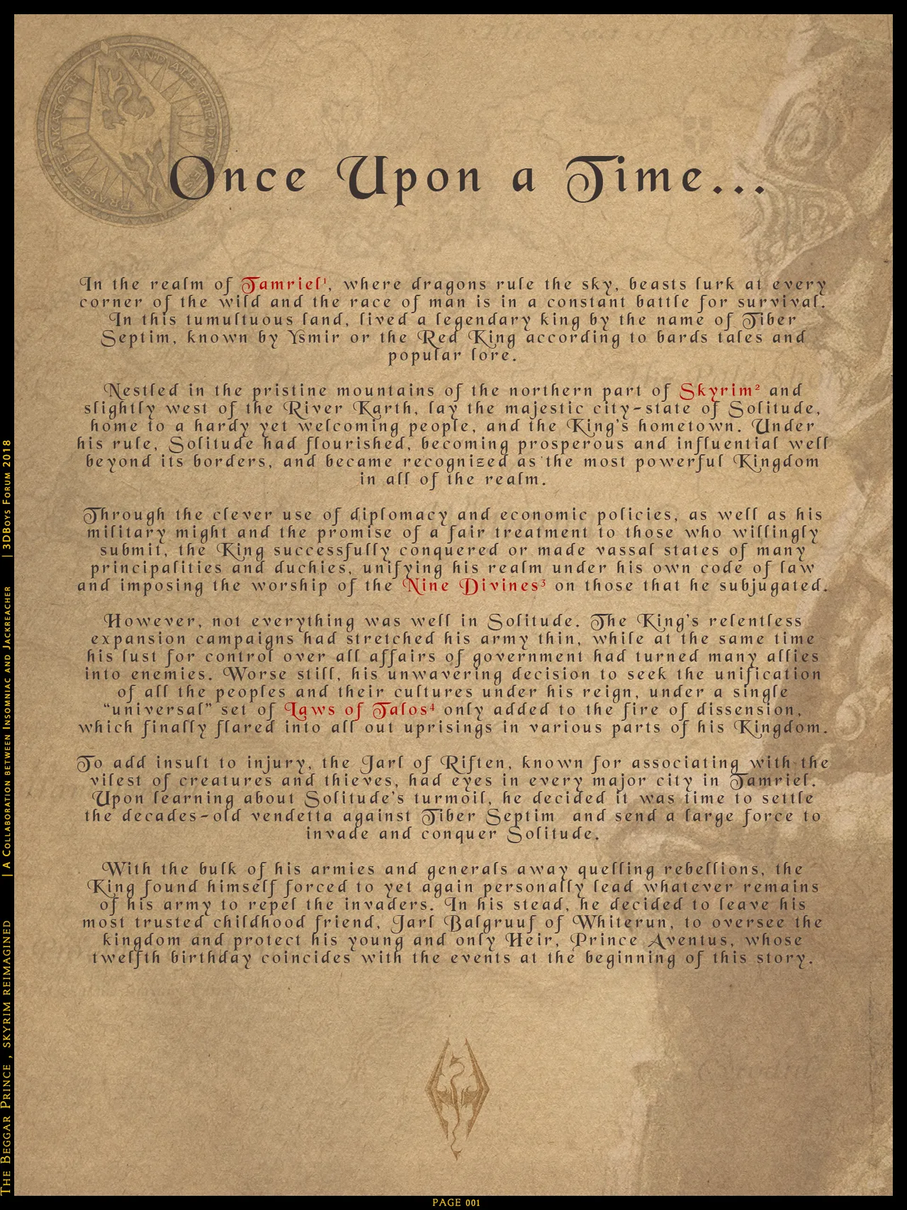 Insomniac - The Beggar Prince: Skyrim Re-imagined page 3 full