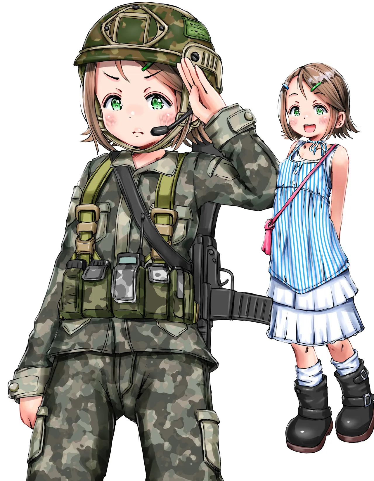 今回はサバゲ―女子です。なんか男の子みたいな格好した女子が大好きらしいです page 1 full