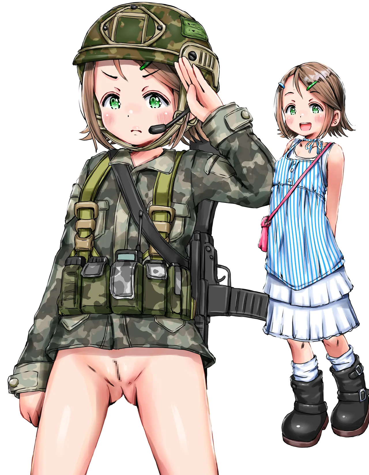 今回はサバゲ―女子です。なんか男の子みたいな格好した女子が大好きらしいです page 4 full