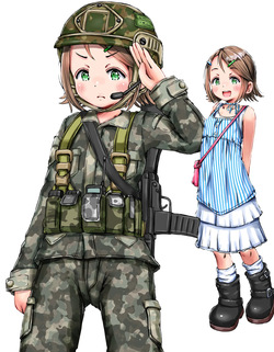 今回はサバゲ―女子です。なんか男の子みたいな格好した女子が大好きらしいです
