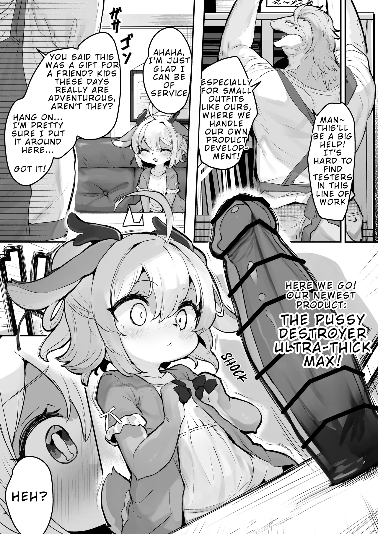 There's No Way the Serious Deer-Kin Rue-chan Would Work at a Lewd Shop! page 3 full