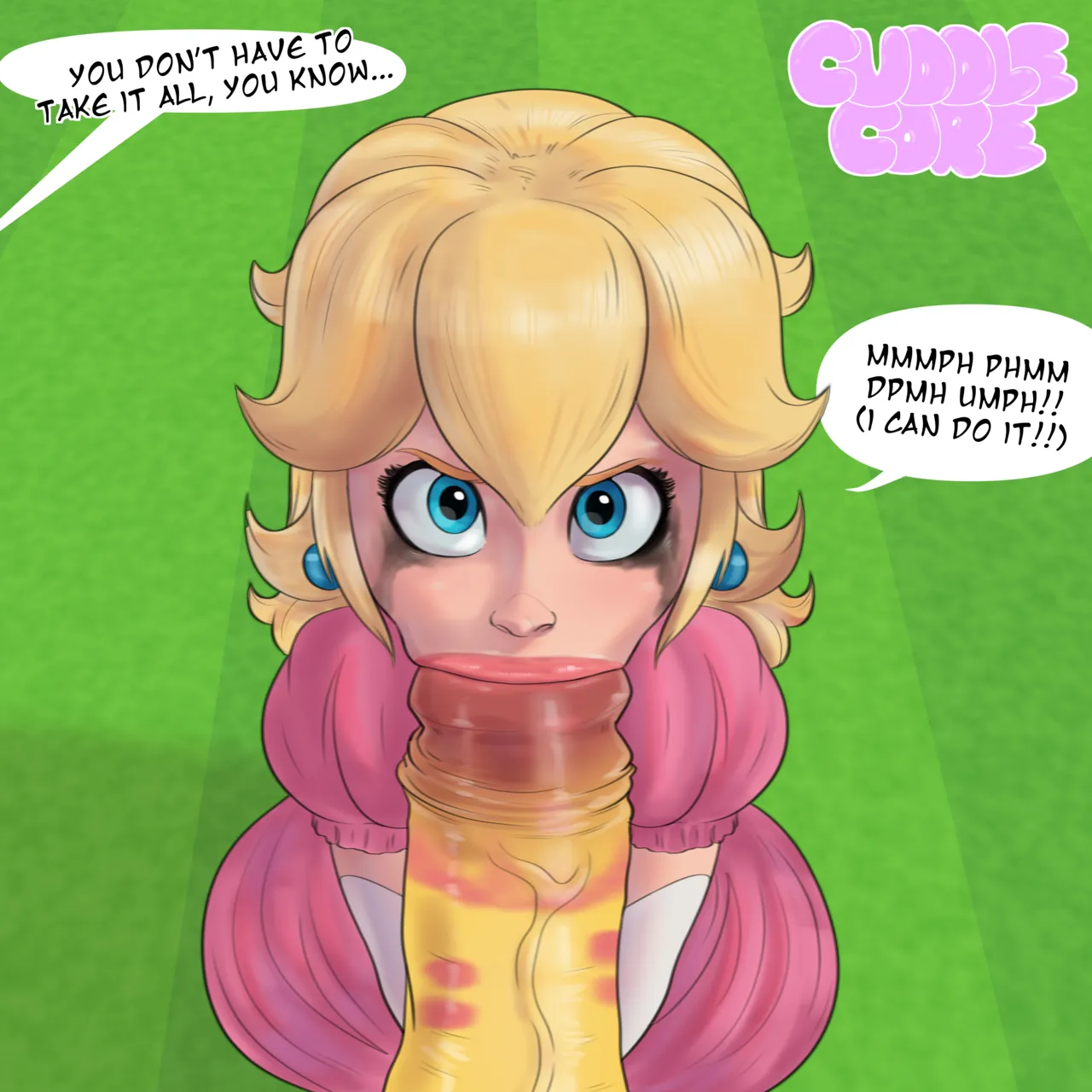 Princess Peach swallowing a monster Cock page 2 full