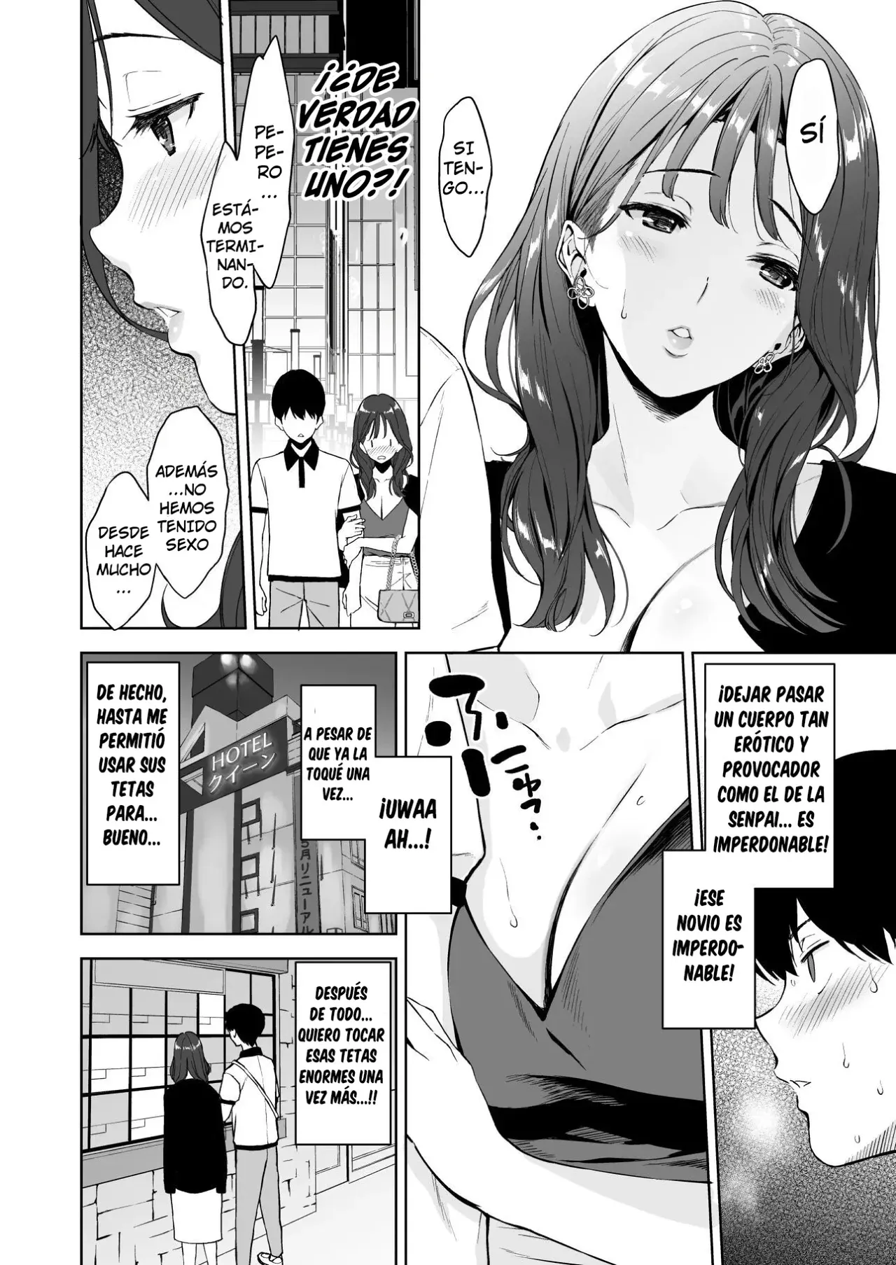 Binyuu no Kanojo ga Iru no ni Taisoubu no Bakunyuu ga Sasottekuru 2｜Tengo una novia con unos pechos preciosos, pero la chica con pechos grandes del club de gimnasia me está tentando 2 page 7 full